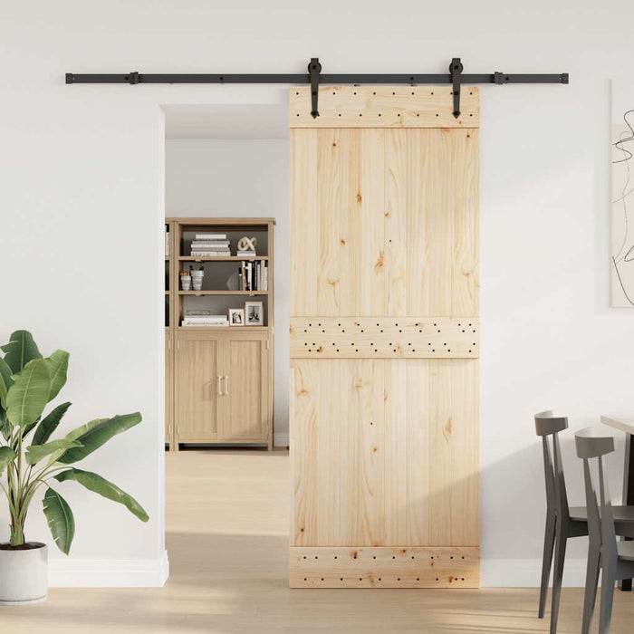 Set feronerie pentru uși glisante, negru, 213,5 cm, oțel - WALTI WALTI