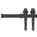 Set feronerie pentru uși glisante, negru, 213,5 cm, oțel - WALTI WALTI