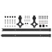 Set feronerie pentru uși glisante, negru, 152,5 cm, oțel - WALTI WALTI