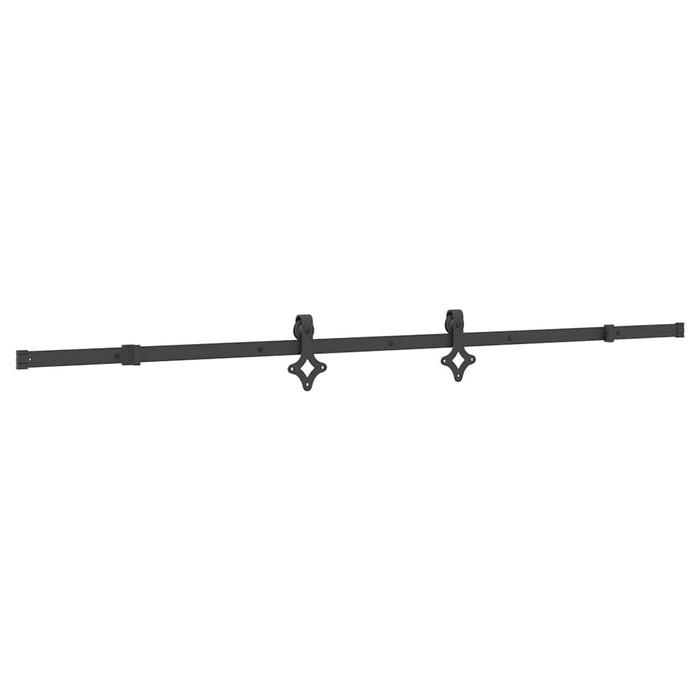 Set feronerie pentru uși glisante, negru, 213,5 cm, oțel WALTI