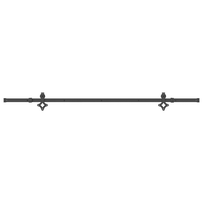 Set feronerie pentru uși glisante, negru, 213,5 cm, oțel WALTI