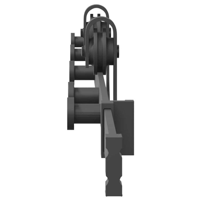 Set feronerie pentru uși glisante, negru, 213,5 cm, oțel WALTI
