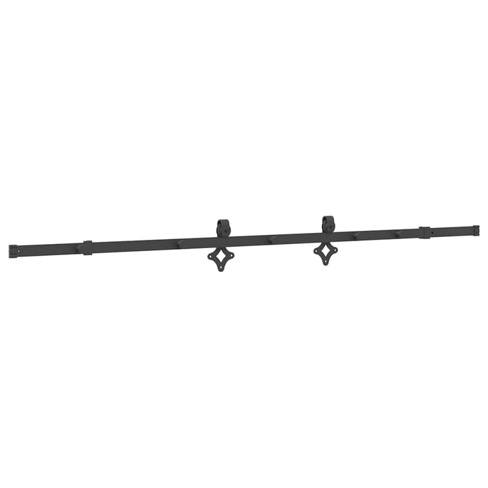 Set feronerie pentru uși glisante, negru, 213,5 cm, oțel WALTI