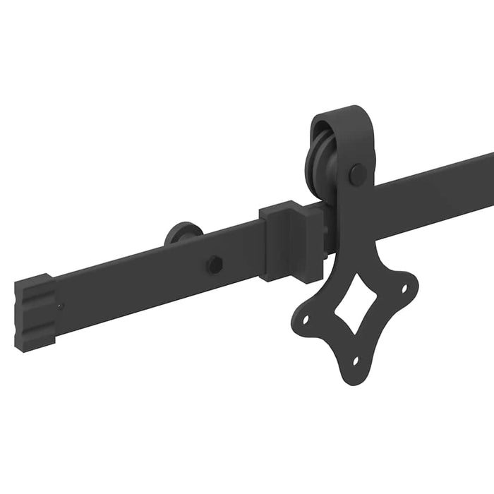 Set feronerie pentru uși glisante, negru, 213,5 cm, oțel WALTI
