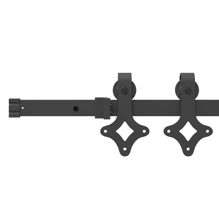 Set feronerie pentru uși glisante, negru, 213,5 cm, oțel WALTI