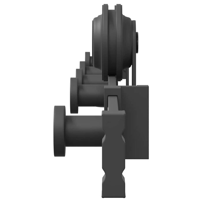 Set feronerie pentru uși glisante, negru, 213,5 cm, oțel WALTI