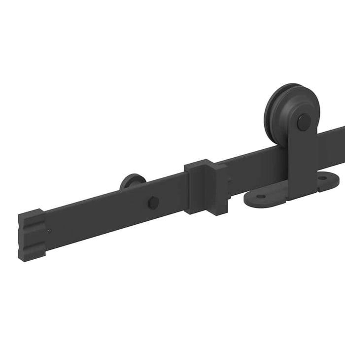 Set feronerie pentru uși glisante, negru, 213,5 cm, oțel WALTI