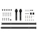 Set feronerie pentru uși glisante, negru, 152,5 cm, oțel - WALTI WALTI
