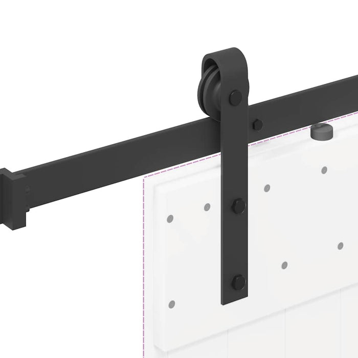 Set feronerie pentru uși glisante, negru, 152,5 cm, oțel - WALTI WALTI