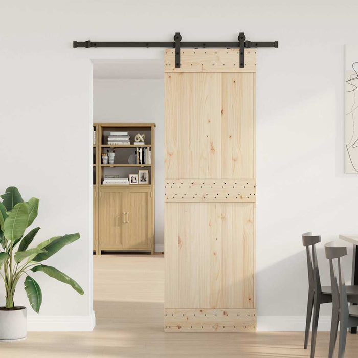 Set feronerie pentru uși glisante, negru, 213,5 cm, oțel WALTI