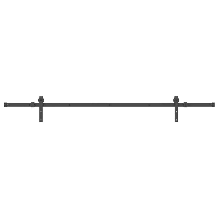 Set feronerie pentru uși glisante, negru, 213,5 cm, oțel WALTI