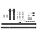 Set feronerie pentru ușă glisantă, negru, 183 cm, oțel - WALTI WALTI