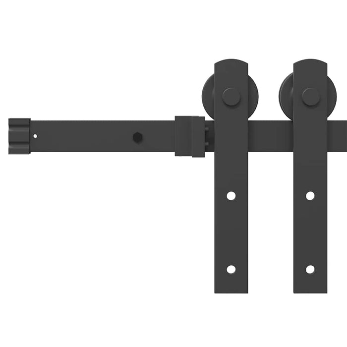 Set feronerie pentru uși glisante, negru, 200 cm, oțel - WALTI WALTI