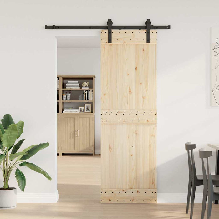 Set feronerie pentru ușă glisantă, negru, 152 cm, oțel - WALTI WALTI