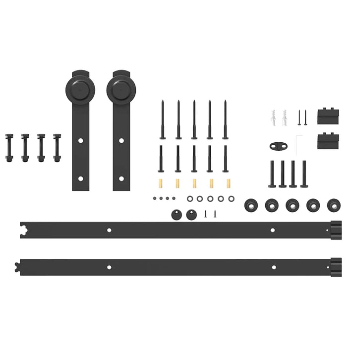 Set feronerie pentru ușă glisantă, negru, 152 cm, oțel - WALTI WALTI