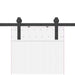 Set feronerie pentru ușă glisantă, negru, 152 cm, oțel - WALTI WALTI