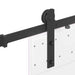 Set feronerie pentru ușă glisantă, negru, 152 cm, oțel - WALTI WALTI