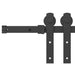 Set feronerie pentru ușă glisantă, negru, 152 cm, oțel - WALTI WALTI