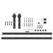 Set feronerie pentru uși glisante, negru, 213,5 cm, oțel - WALTI WALTI