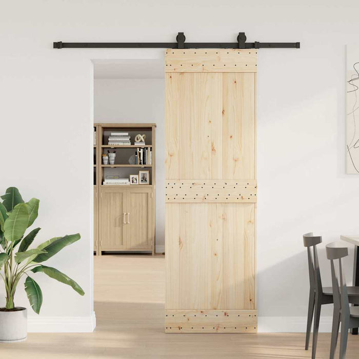 Set feronerie pentru ușă glisantă, negru, 183 cm, oțel - WALTI WALTI