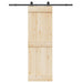 Set feronerie pentru ușă glisantă, negru, 183 cm, oțel - WALTI WALTI