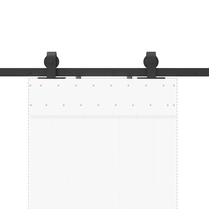 Set feronerie pentru uși glisante, negru, 200 cm, oțel - WALTI WALTI