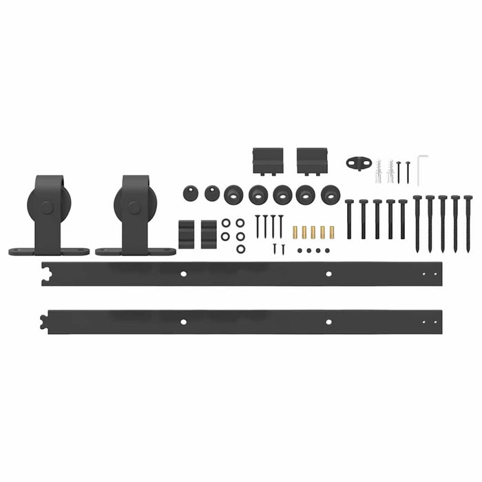 Set feronerie pentru uși glisante, negru, 152,5 cm, oțel - WALTI WALTI