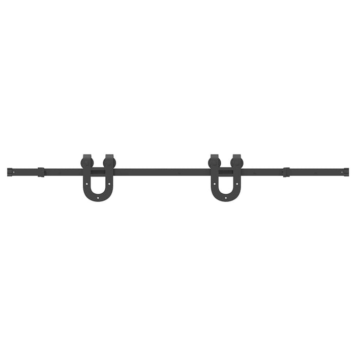 Set feronerie pentru ușă glisantă, negru, 183 cm, oțel - WALTI WALTI