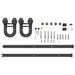 Set feronerie pentru ușă glisantă, negru, 183 cm, oțel - WALTI WALTI
