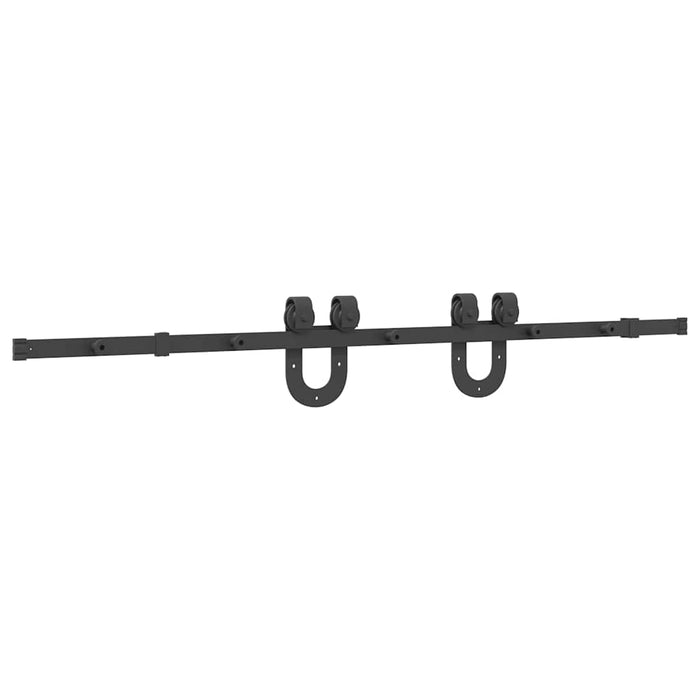 Set feronerie pentru ușă glisantă, negru, 183 cm, oțel - WALTI WALTI