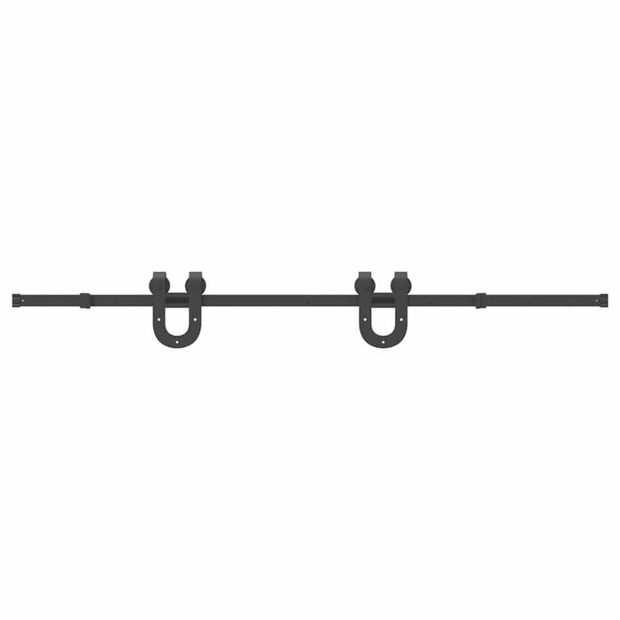 Set feronerie pentru uși glisante, negru, 200 cm, oțel - WALTI WALTI