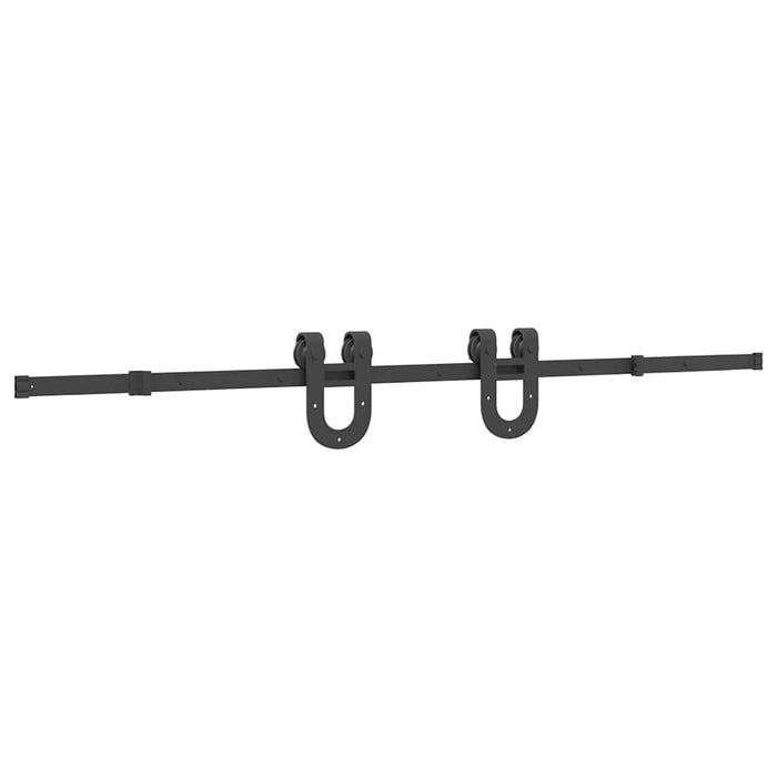 Set feronerie pentru uși glisante, negru, 200 cm, oțel - WALTI WALTI