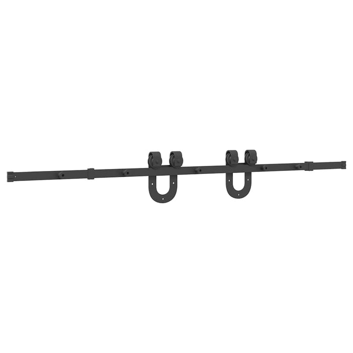 Set feronerie pentru uși glisante, negru, 200 cm, oțel - WALTI WALTI
