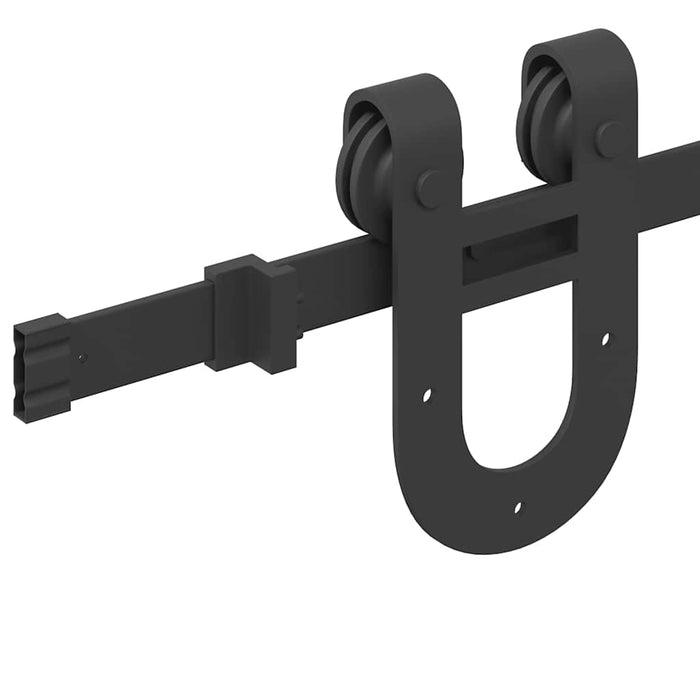 Set feronerie pentru uși glisante, negru, 200 cm, oțel - WALTI WALTI