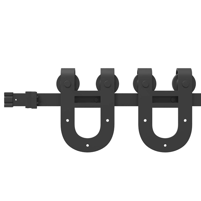 Set feronerie pentru uși glisante, negru, 200 cm, oțel - WALTI WALTI