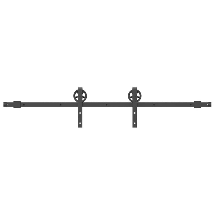 Set feronerie pentru ușă glisantă, negru, 183 cm, oțel - WALTI WALTI