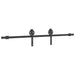 Set feronerie pentru ușă glisantă, negru, 183 cm, oțel - WALTI WALTI