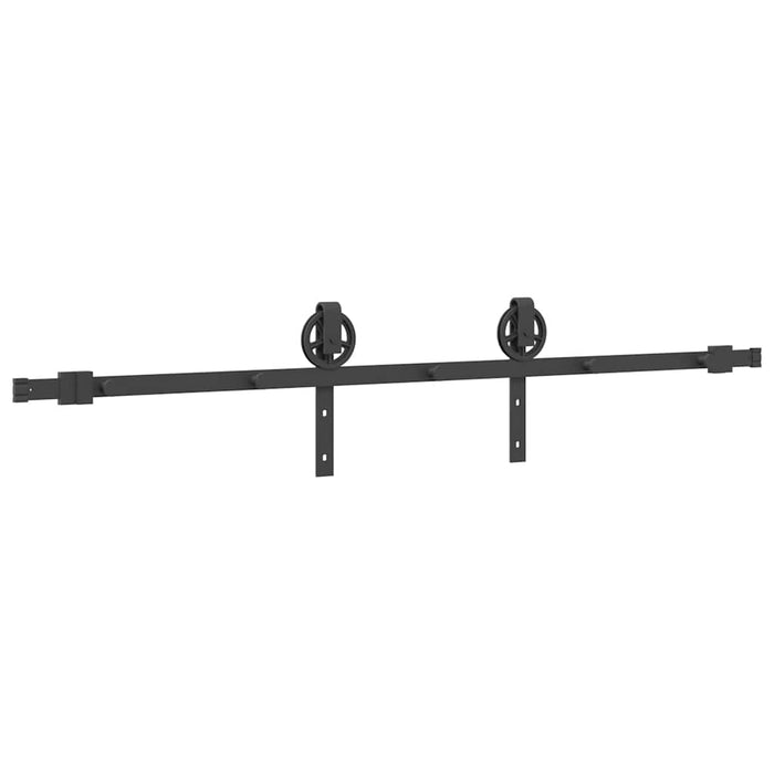 Set feronerie pentru ușă glisantă, negru, 183 cm, oțel - WALTI WALTI