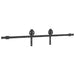 Set feronerie pentru ușă glisantă, negru, 183 cm, oțel - WALTI WALTI