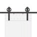 Set feronerie pentru ușă glisantă, negru, 183 cm, oțel - WALTI WALTI