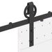 Set feronerie pentru ușă glisantă, negru, 183 cm, oțel - WALTI WALTI