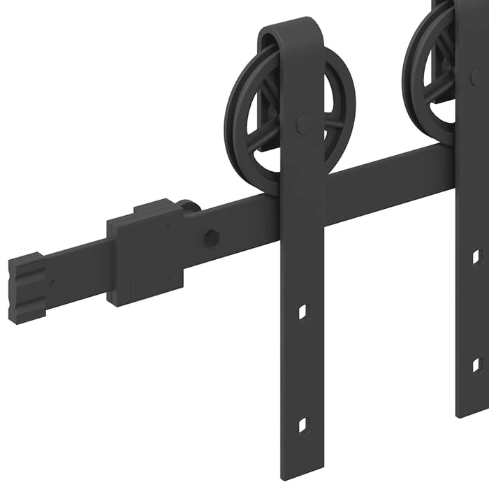 Set feronerie pentru ușă glisantă, negru, 183 cm, oțel - WALTI WALTI