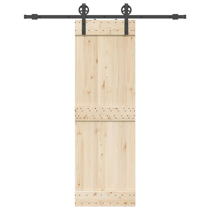 Set feronerie pentru ușă glisantă, negru, 183 cm, oțel - WALTI WALTI