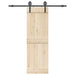 Set feronerie pentru ușă glisantă, negru, 183 cm, oțel - WALTI WALTI