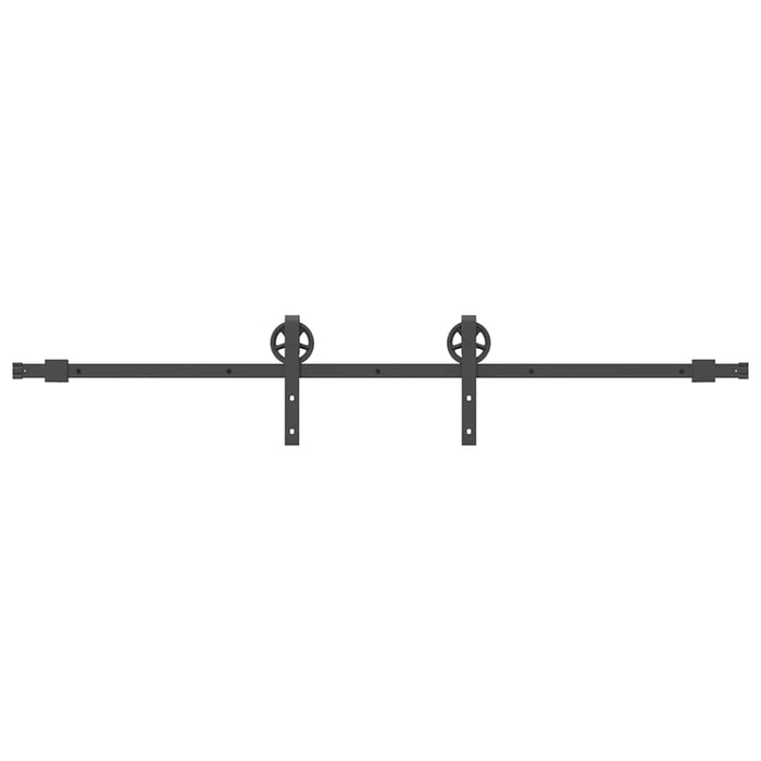Set feronerie pentru uși glisante, negru, 200 cm, oțel - WALTI WALTI
