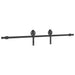 Set feronerie pentru uși glisante, negru, 200 cm, oțel - WALTI WALTI
