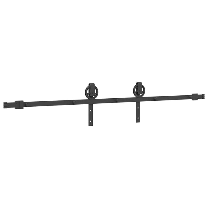 Set feronerie pentru uși glisante, negru, 200 cm, oțel - WALTI WALTI