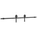 Set feronerie pentru uși glisante, negru, 200 cm, oțel - WALTI WALTI