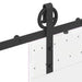 Set feronerie pentru uși glisante, negru, 200 cm, oțel - WALTI WALTI