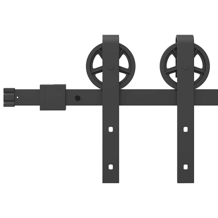 Set feronerie pentru uși glisante, negru, 200 cm, oțel - WALTI WALTI
